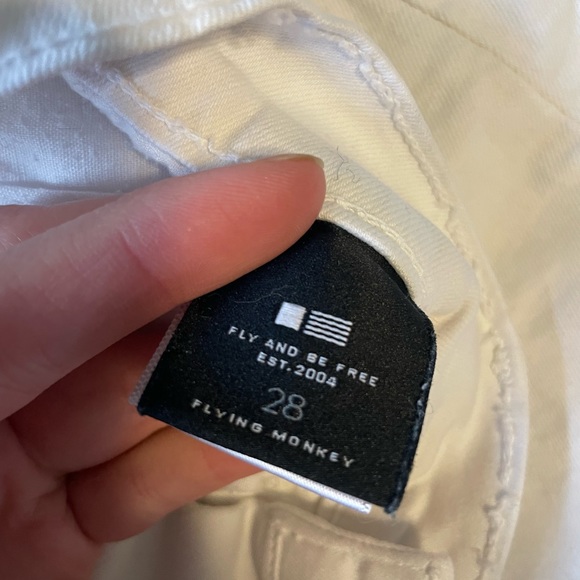 Flying monkey white denim skirt - Picture 3 of 3